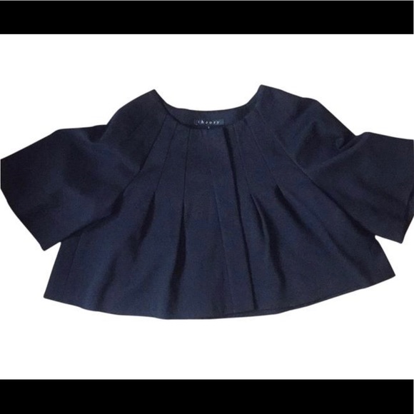 NWOT THEORY Cropped Bolero Jacket (P/S) - Picture 3 of 13